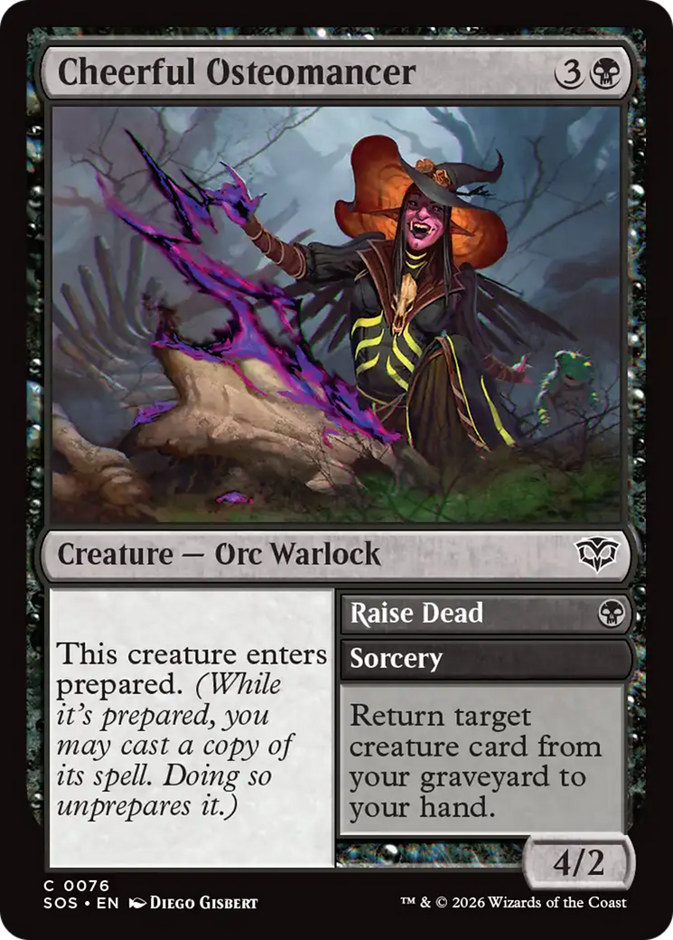 Cheerful Osteomancer [Secrets of Strixhaven] | Magic Magpie