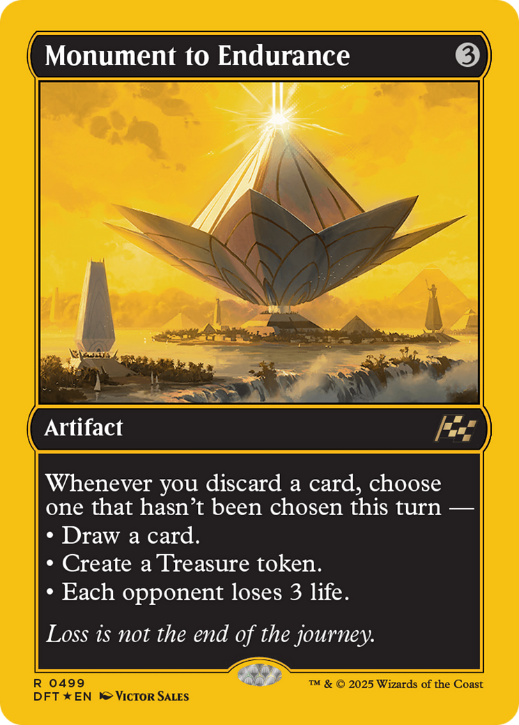 Monument to Endurance (First-Place Foil) [Aetherdrift] | Magic Magpie