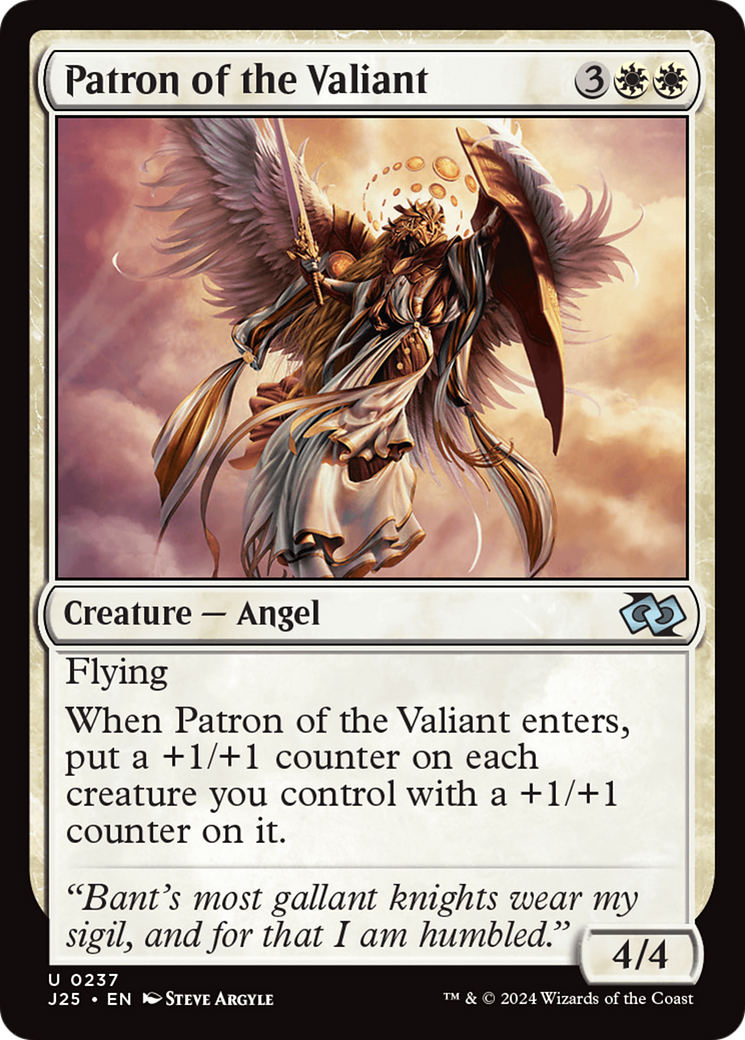 Patron of the Valiant [Foundations Jumpstart] | Magic Magpie