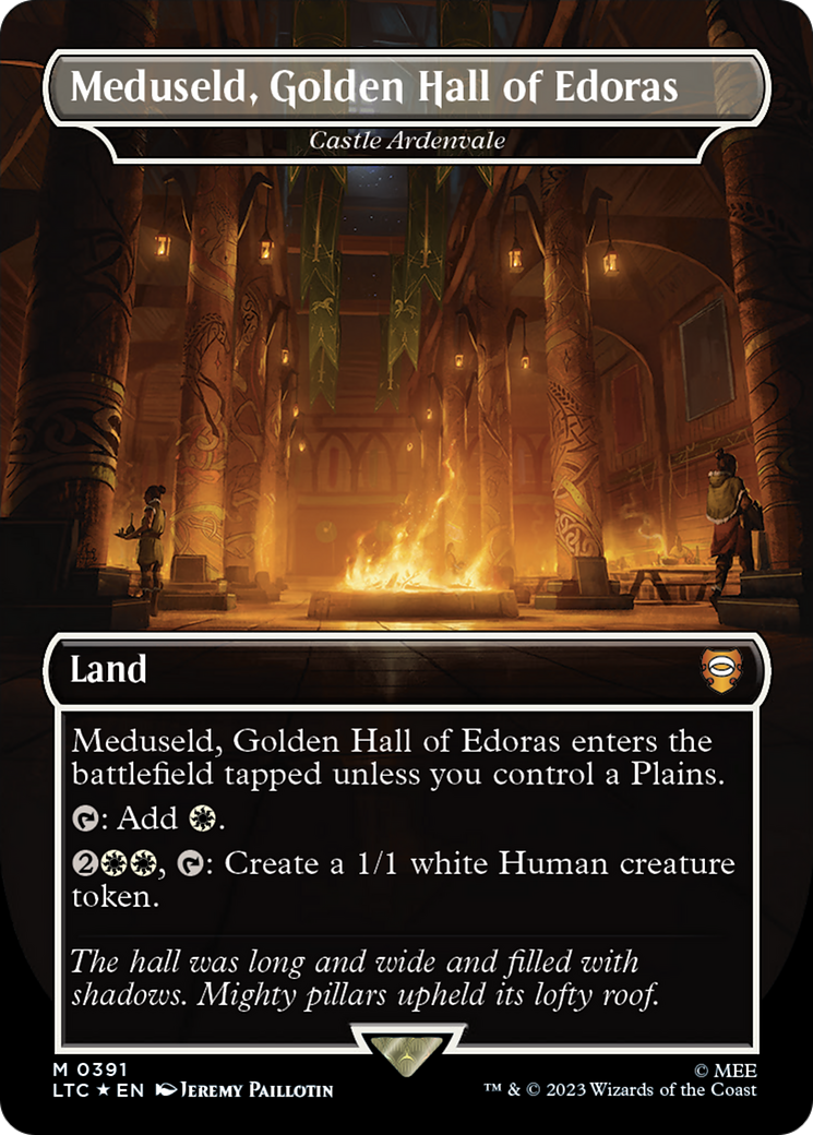 Meduseld, Golden Hall of Edoras - Castle Ardenvale (Surge Foil Realms and Relics) [The Lord of the Rings: Tales of Middle-Earth Commander] | Magic Magpie