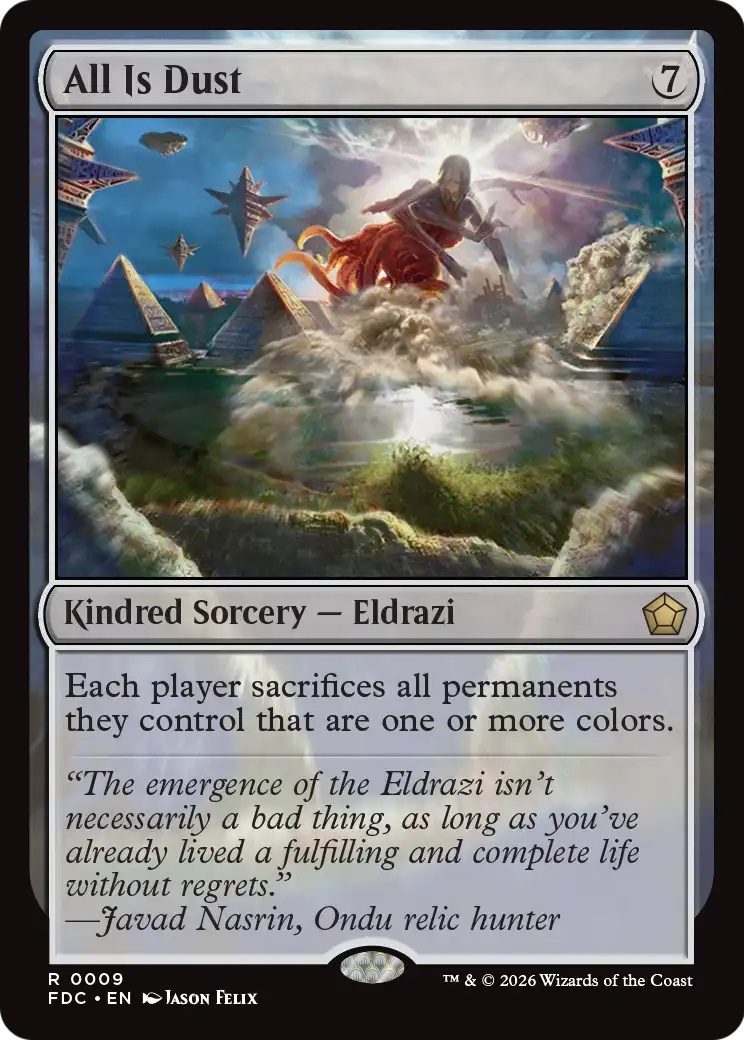 All Is Dust [Foundations Commander] | Magic Magpie