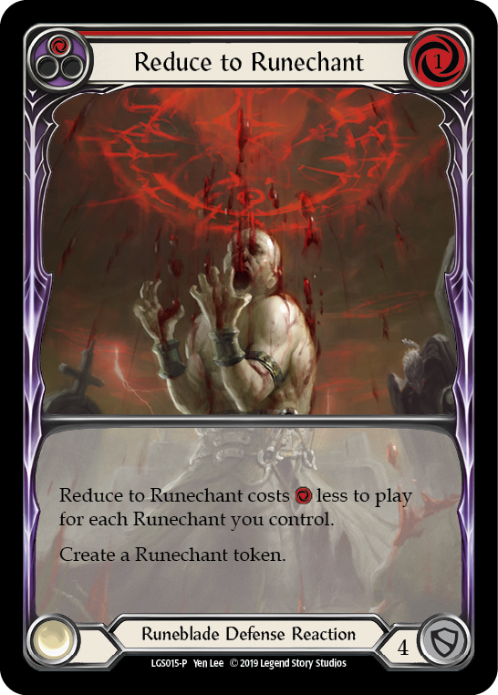 Reduce to Runechant (Red) [LGS015-P] (Promo)  1st Edition Normal | Magic Magpie