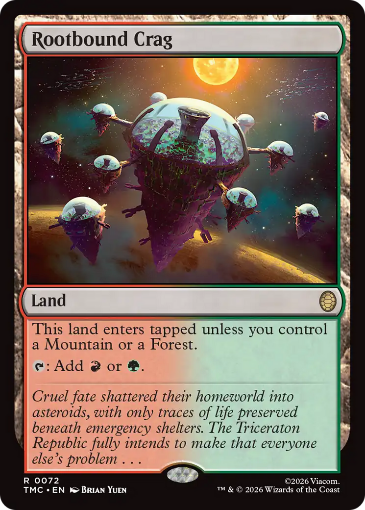 Rootbound Crag [Teenage Mutant Ninja Turtles Commander] | Magic Magpie