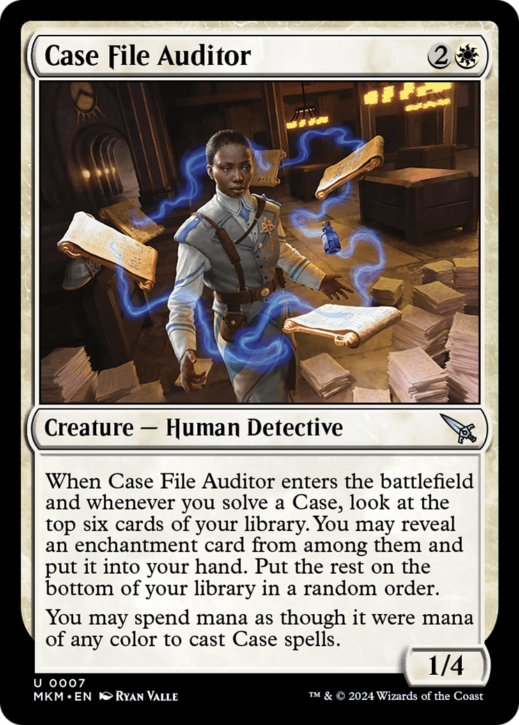 Case File Auditor (Blue) [Murders at Karlov Manor] | Magic Magpie