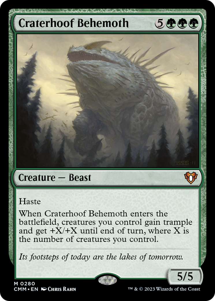 Craterhoof Behemoth [Commander Masters] | Magic Magpie