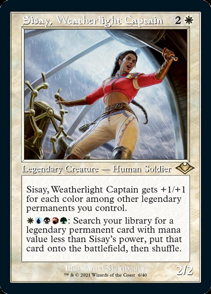 Sisay, Weatherlight Captain (Retro Foil Etched) [Modern Horizons] | Magic Magpie