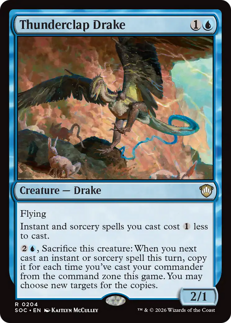 Thunderclap Drake [Secrets of Strixhaven Commander] | Magic Magpie