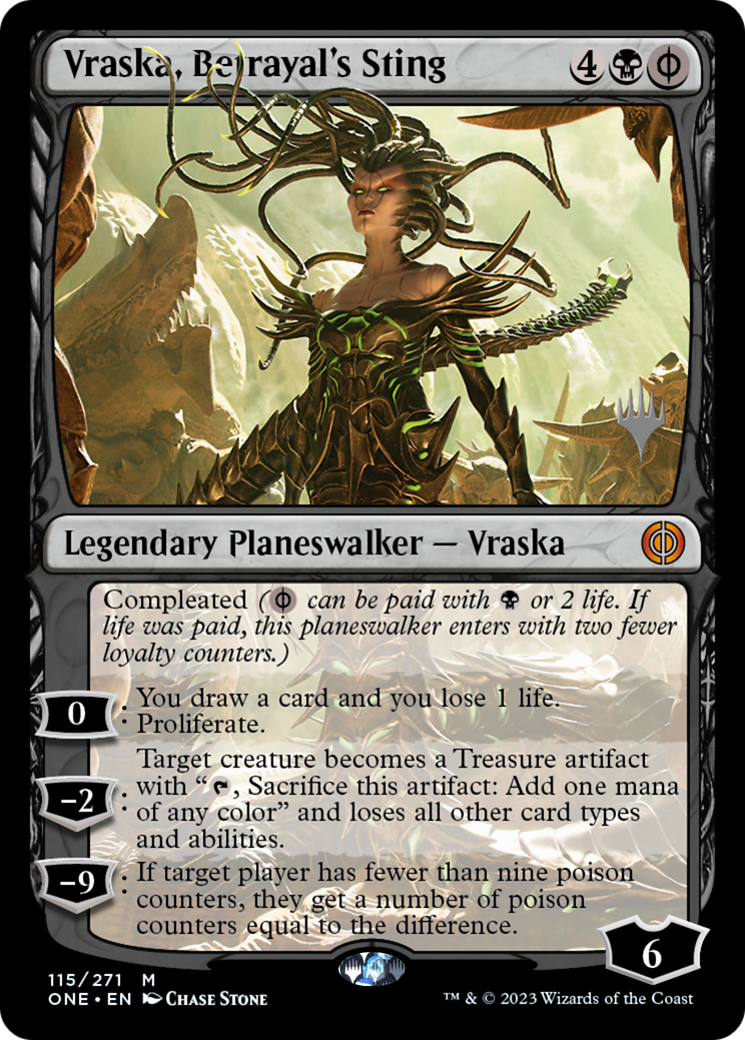 Vraska, Betrayal's Sting (Promo Pack) [Phyrexia: All Will Be One Promos] | Magic Magpie