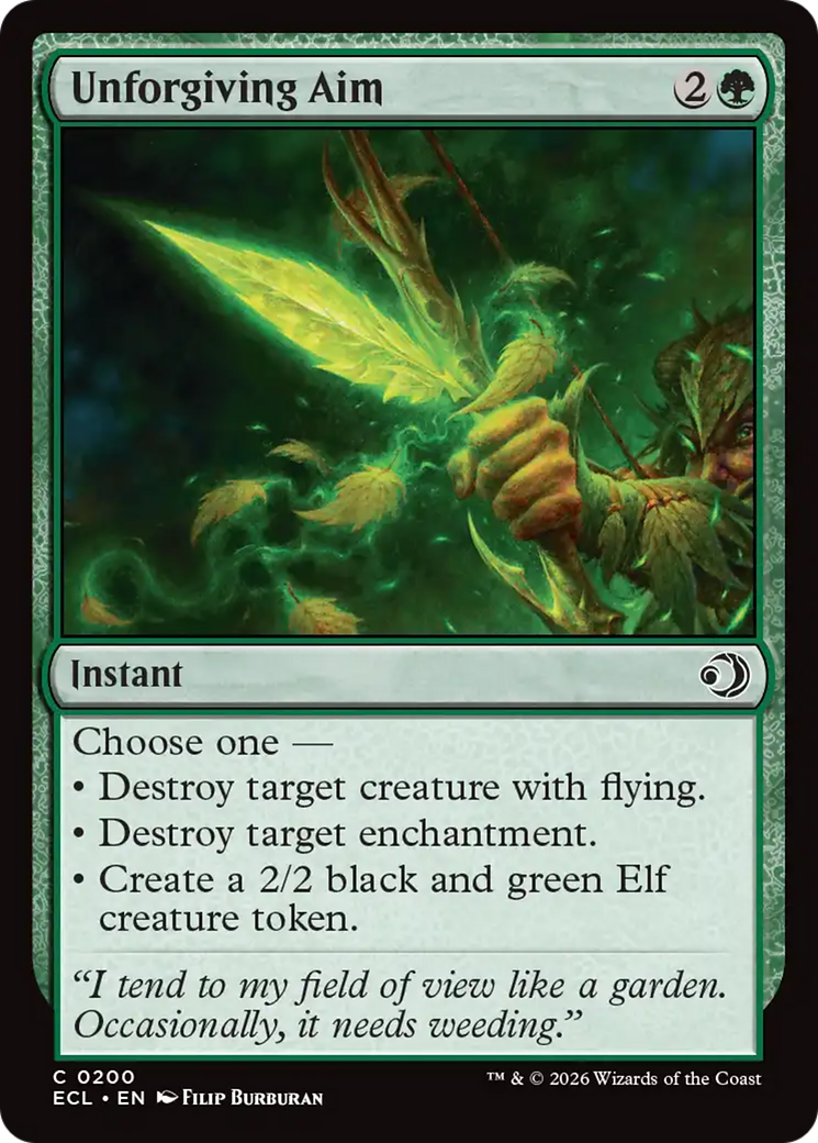 Unforgiving Aim [Lorwyn Eclipsed] | Magic Magpie