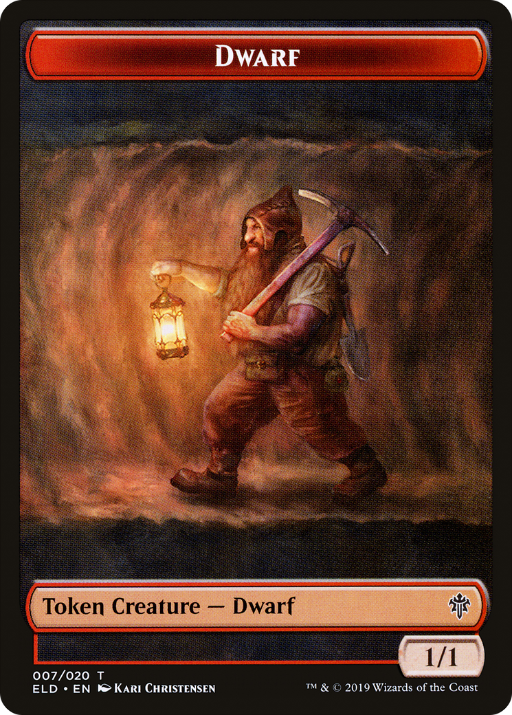 Soldier (UMA) // Dwarf (ELD) Double-Sided Token [The List] | Magic Magpie