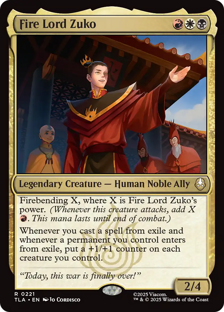 Fire Lord Zuko [Avatar: The Last Airbender] | Magic Magpie