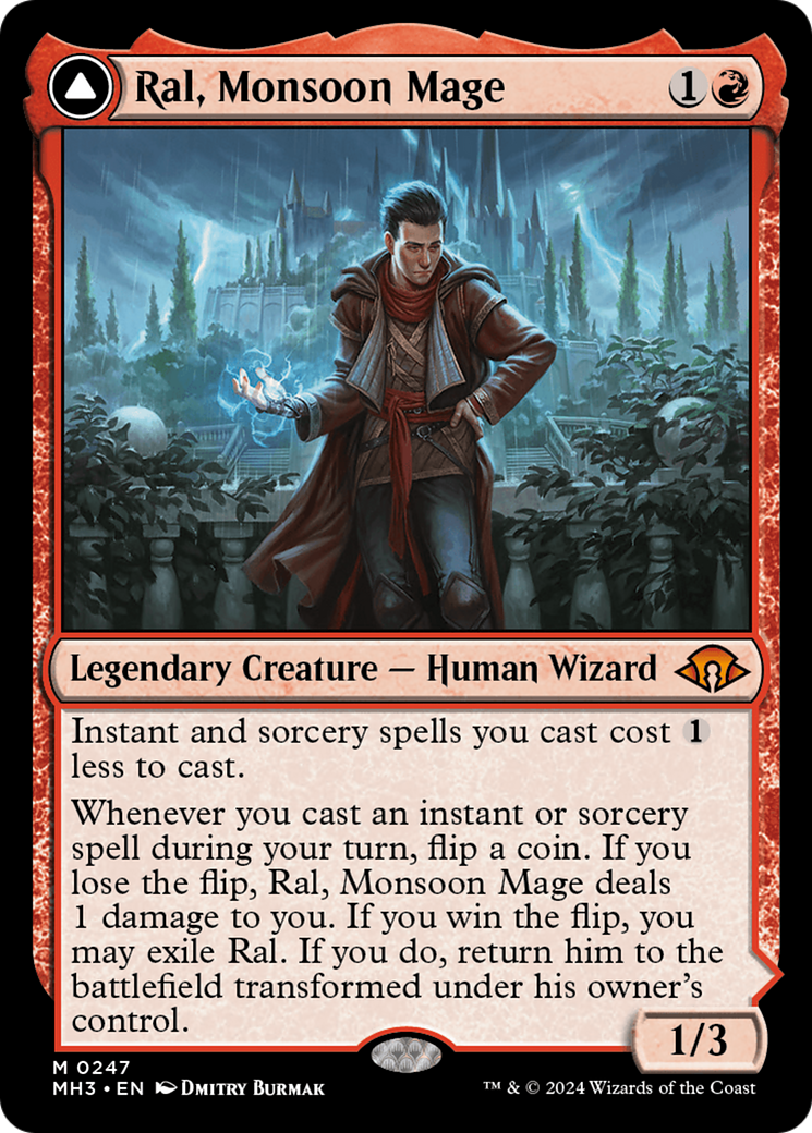 Ral, Monsoon Mage // Ral, Leyline Prodigy [Modern Horizons 3] | Magic Magpie