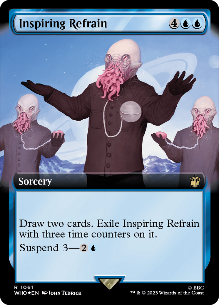 Inspiring Refrain (Extended Art) (Surge Foil) [Doctor Who] | Magic Magpie