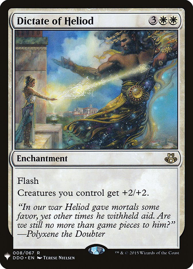 Dictate of Heliod [Mystery Booster] | Magic Magpie