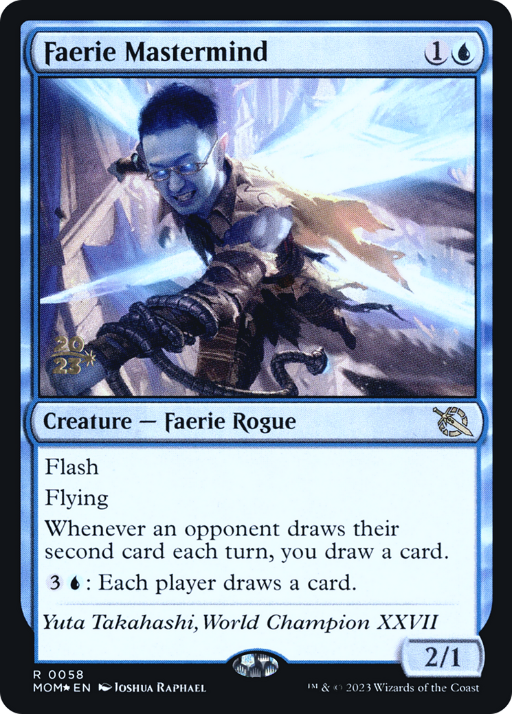 Faerie Mastermind [March of the Machine Prerelease Promos] | Magic Magpie