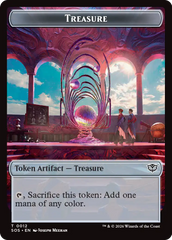 Treasure // Clue Token Double-Sided Token [Secrets of Strixhaven Tokens] | Magic Magpie