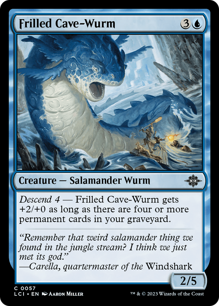 Frilled Cave-Wurm [The Lost Caverns of Ixalan] | Magic Magpie