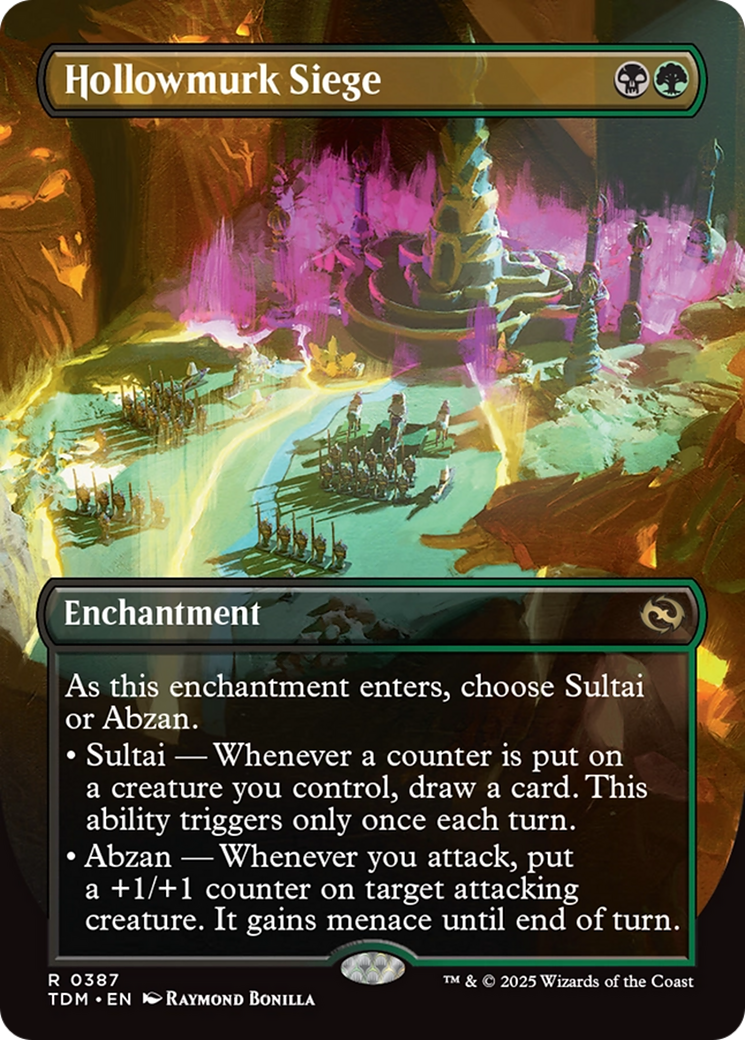 Hollowmurk Siege (Borderless) [Tarkir: Dragonstorm] | Magic Magpie