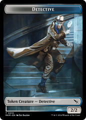 Detective // Spirit Double-Sided Token [Murders at Karlov Manor Tokens] | Magic Magpie