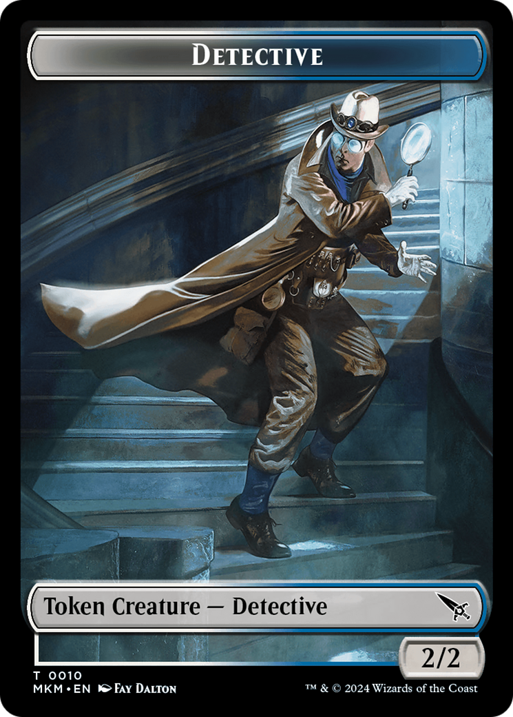 Detective // Ooze Double-Sided Token [Murders at Karlov Manor Tokens] | Magic Magpie