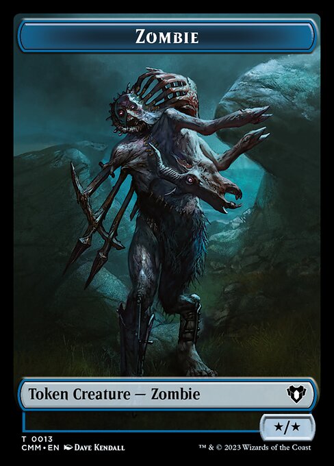 Human Soldier // Zombie (0013) Double-Sided Token [Commander Masters Tokens] | Magic Magpie