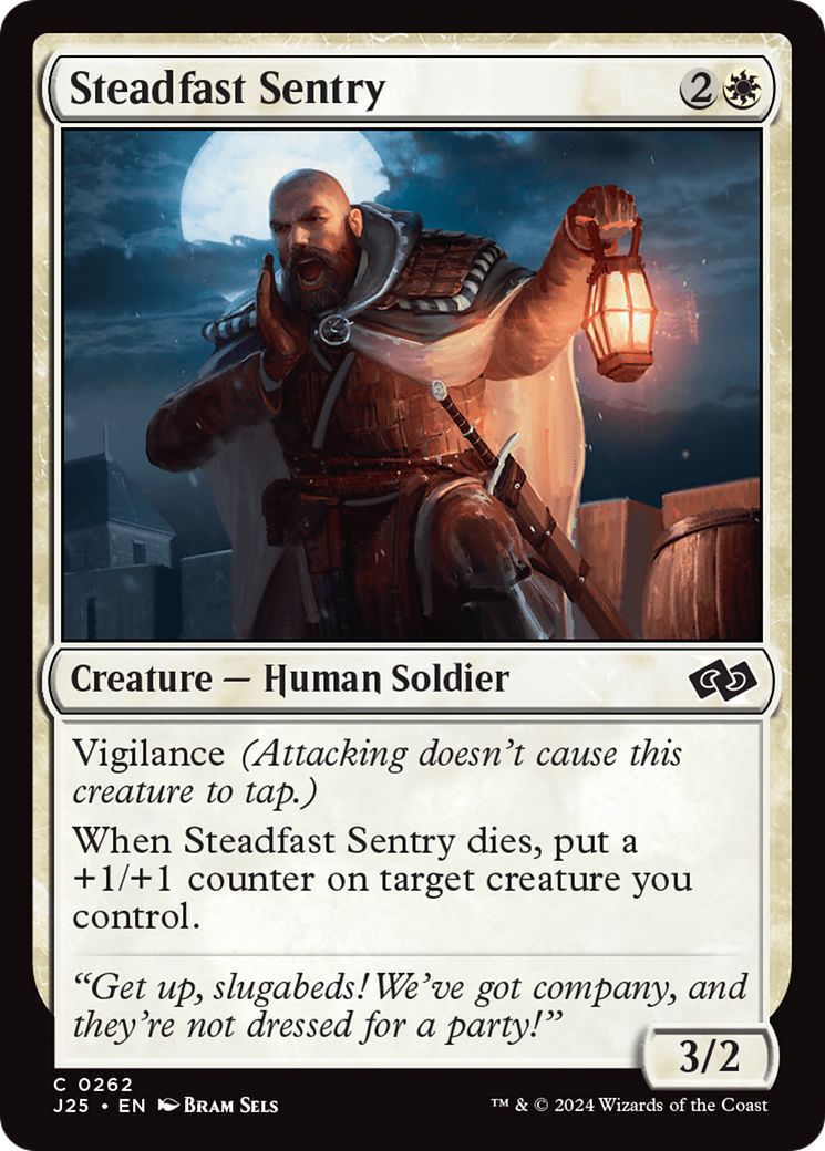 Steadfast Sentry [Foundations Jumpstart] | Magic Magpie