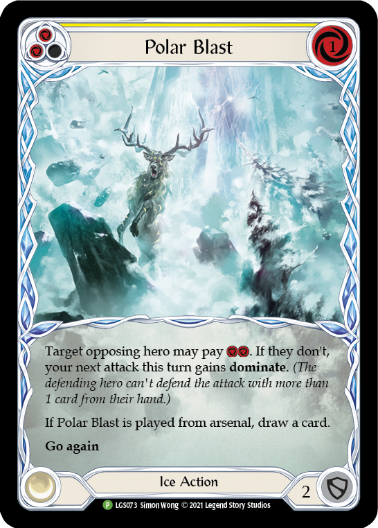 Polar Blast (Yellow) [LGS073] (Promo)  Rainbow Foil | Magic Magpie