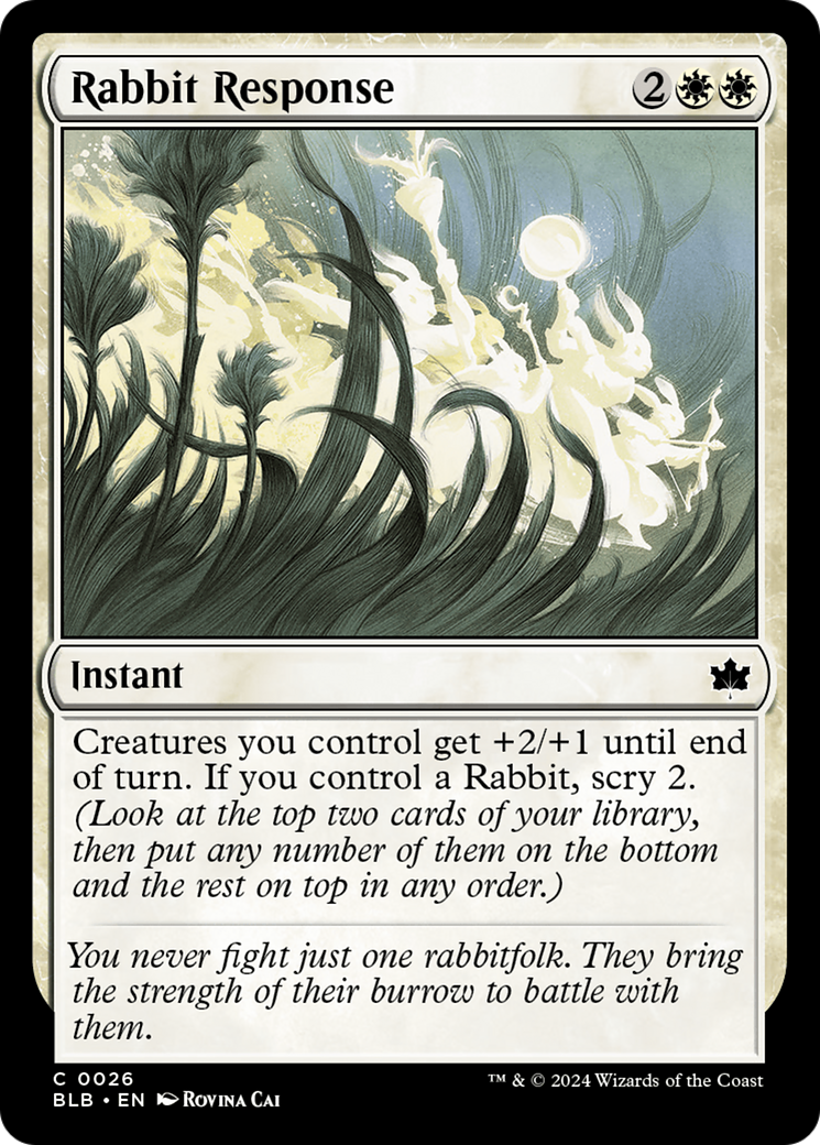 Rabbit Response [Bloomburrow] | Magic Magpie