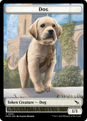 Detective // Dog Double-Sided Token [Murders at Karlov Manor Tokens] | Magic Magpie
