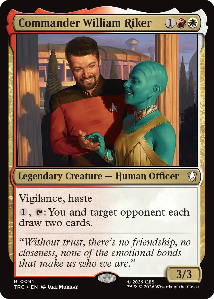 Commander William Riker (Surge Foil) [Star Trek Commander] | Magic Magpie