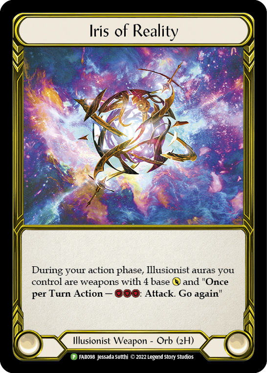 Iris of Reality (Golden) [FAB098] (Promo)  Cold Foil | Magic Magpie