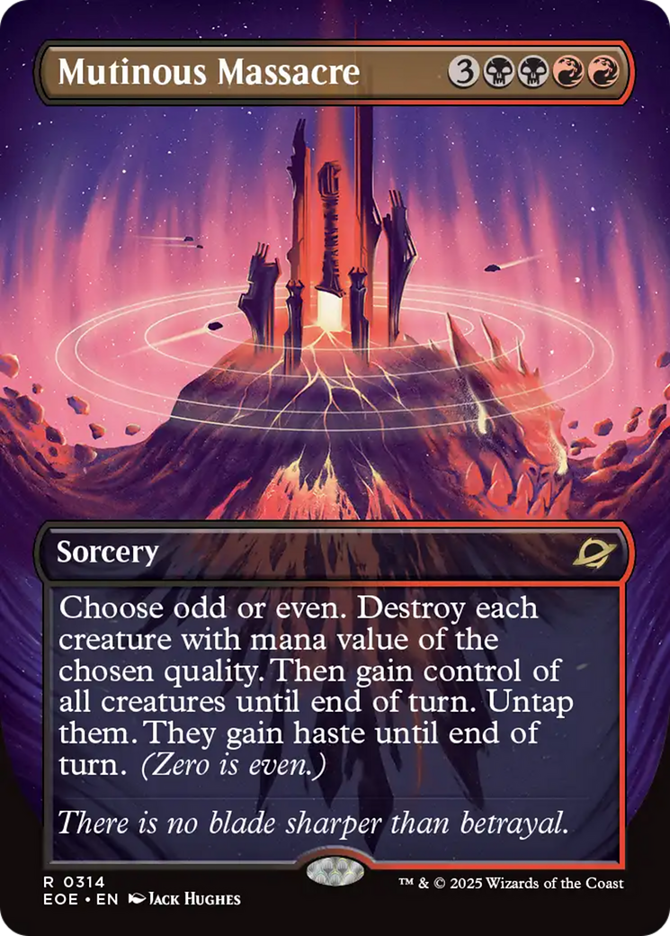 Mutinous Massacre (Borderless) [Edge of Eternities] | Magic Magpie