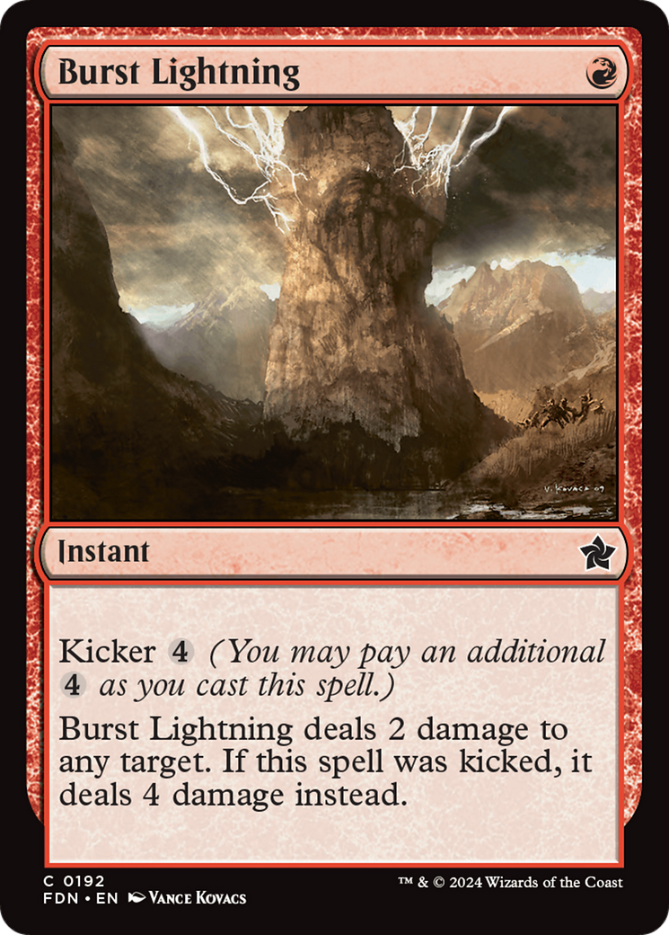 Burst Lightning [Foundations] | Magic Magpie