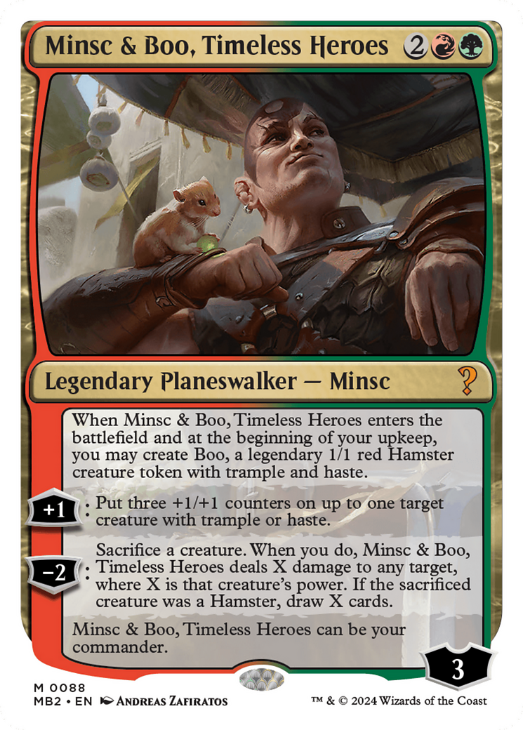 Minsc & Boo, Timeless Heroes (White Border) [Mystery Booster 2] | Magic Magpie