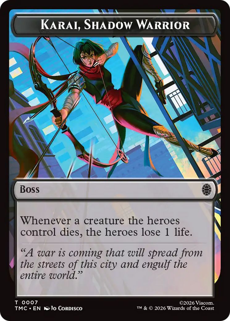 Karai, Shadow Warrior [Teenage Mutant Ninja Turtles Commander Tokens] | Magic Magpie