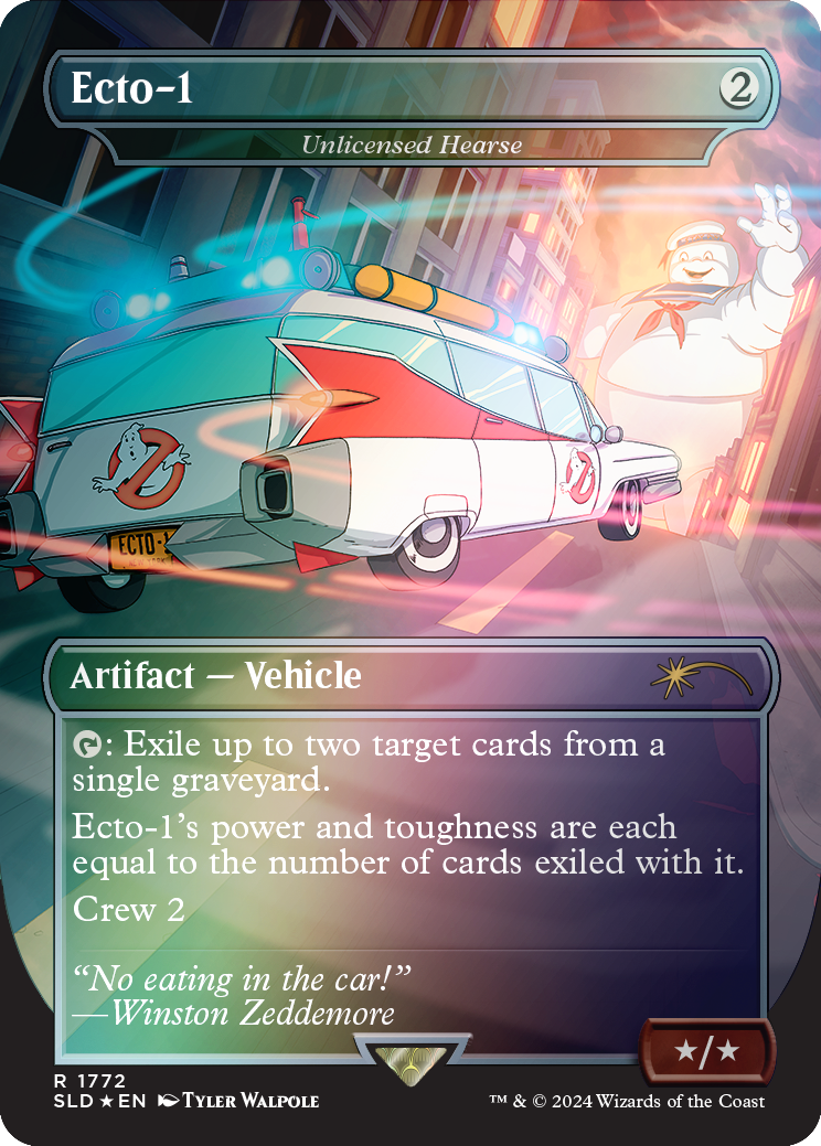 Ecto-1 - Unlicensed Hearse (Rainbow Foil) [Secret Lair Drop Series] | Magic Magpie