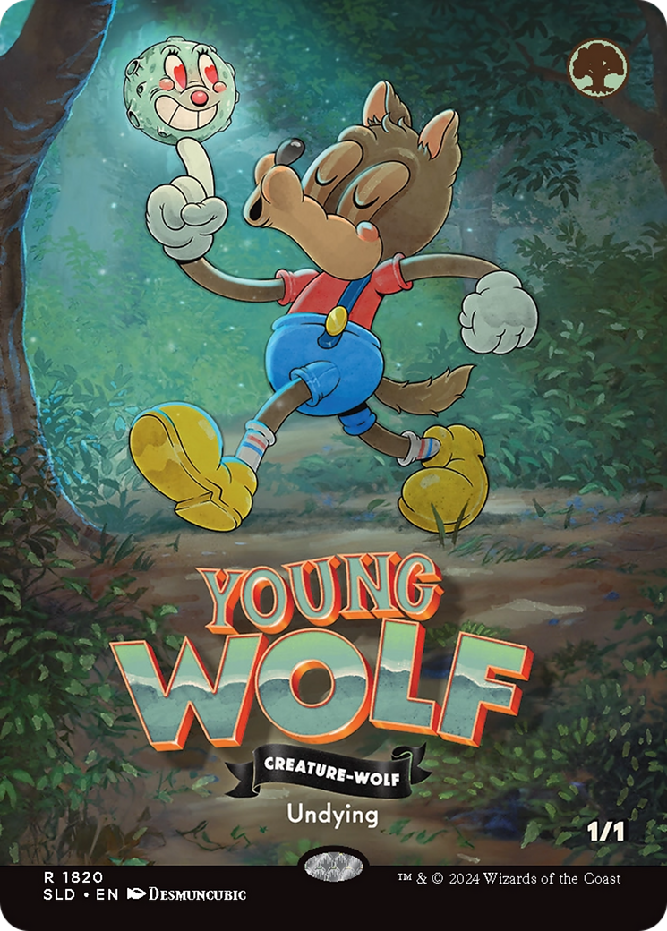 Young Wolf (Rainbow Foil) [Secret Lair Drop Series] | Magic Magpie