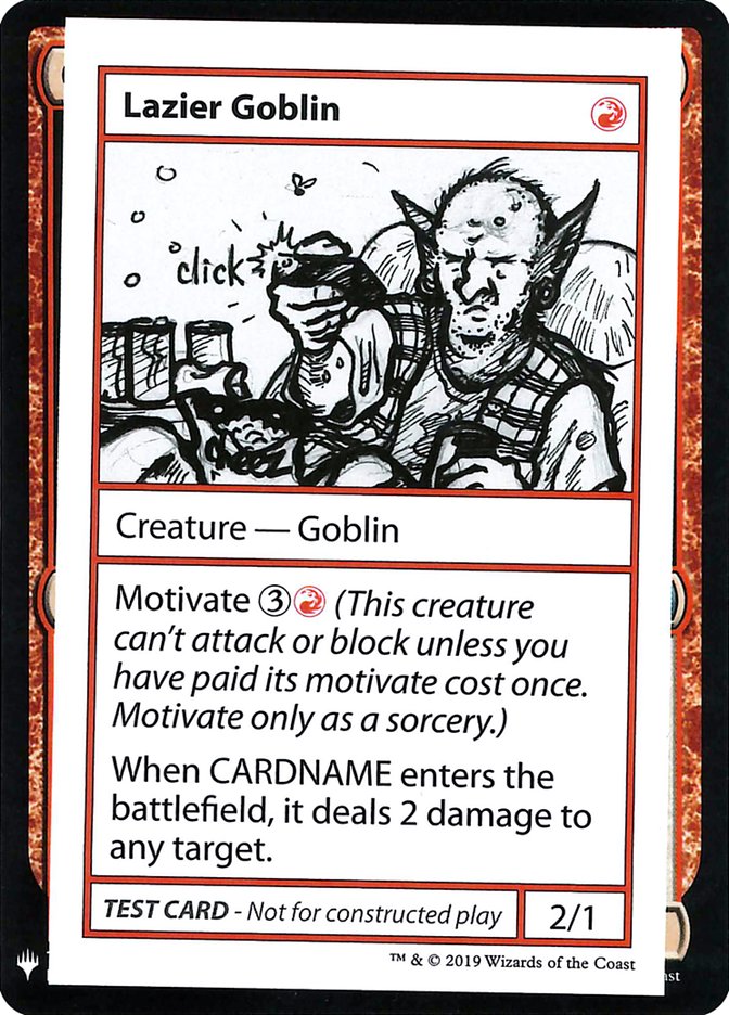 Lazier Goblin [Mystery Booster Playtest Cards] | Magic Magpie