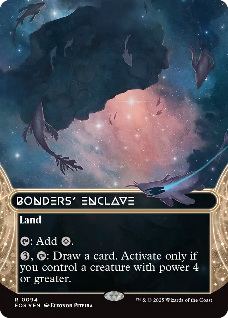 Bonders' Enclave (0094) (Borderless) (Galaxy Foil) [Edge of Eternities: Stellar Sights] | Magic Magpie