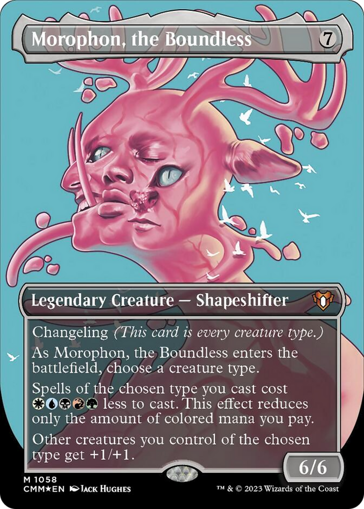 Morophon, the Boundless (Borderless Textured Foil Frame Break) [Commander Masters] | Magic Magpie