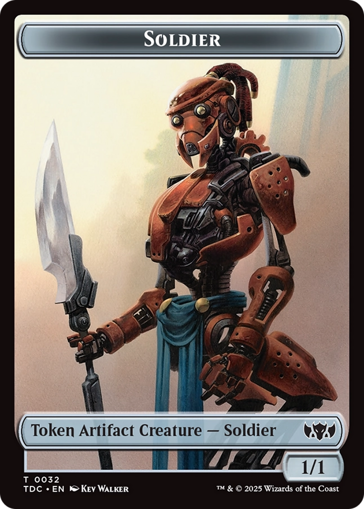 Solider (0032) // Copy Double-Sided Token [Tarkir: Dragonstorm Commander Tokens] | Magic Magpie