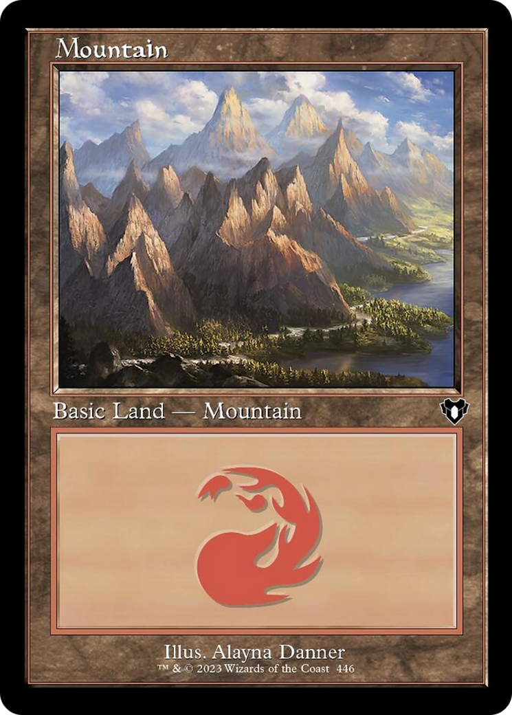 Mountain (446) (Retro) [Commander Masters] | Magic Magpie