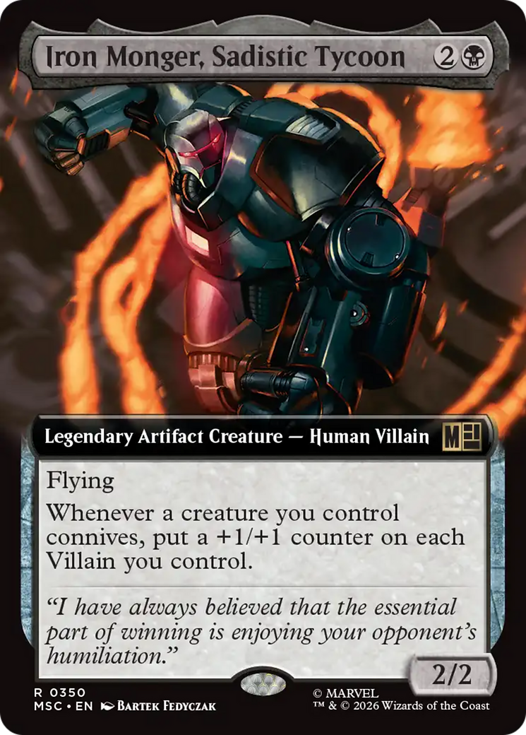 Iron Monger, Sadistic Tycoon (Extended Art) [Marvel Super Heroes Commander] | Magic Magpie