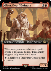 Gloin, Dwarf Emissary (Extended Art) (Surge Foil) [The Lord of the Rings: Tales of Middle-Earth] | Magic Magpie