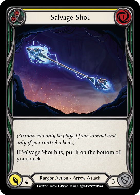Salvage Shot (Yellow) [ARC067-C] (Arcane Rising)  1st Edition Rainbow Foil | Magic Magpie