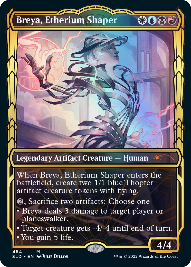 Breya, Etherium Shaper (Showcase Gilded Foil) [Secret Lair Drop Series] | Magic Magpie