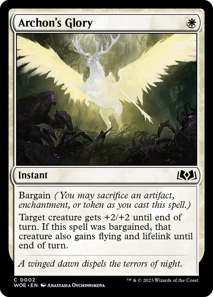 Archon's Glory [Wilds of Eldraine] | Magic Magpie