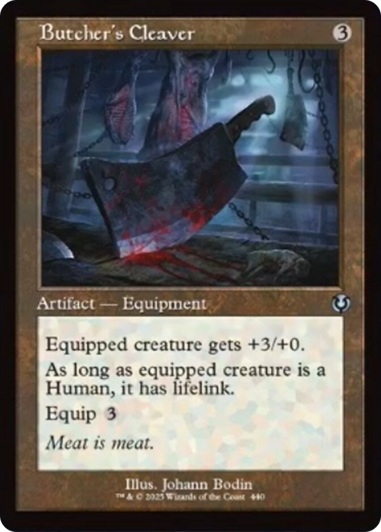 Butcher's Cleaver (Retro Frame) [Innistrad Remastered] | Magic Magpie