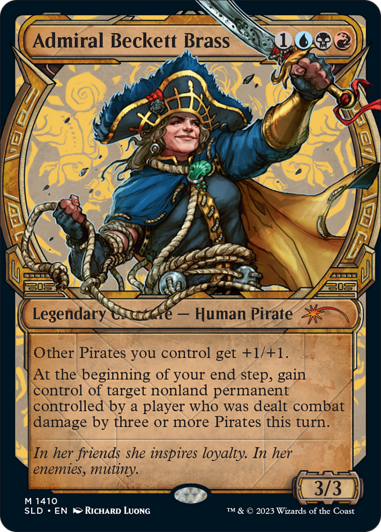 Admiral Beckett Brass (Rainbow Foil) [Secret Lair Drop Series] | Magic Magpie