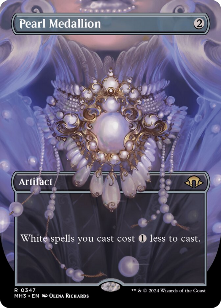 Pearl Medallion (Borderless) [Modern Horizons 3] | Magic Magpie